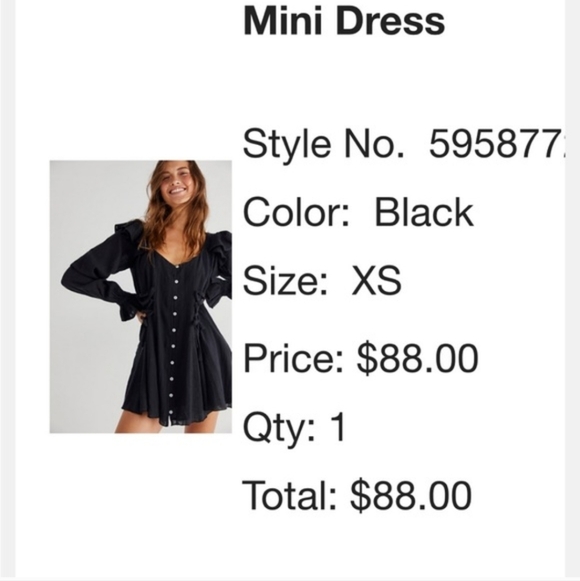 Free People Mini Dress - Picture 2 of 2